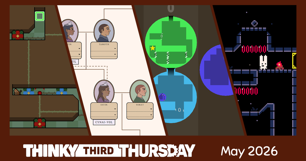 Alan Hazelden's Thinky Third Thursday — May 2026 · Thinky Games